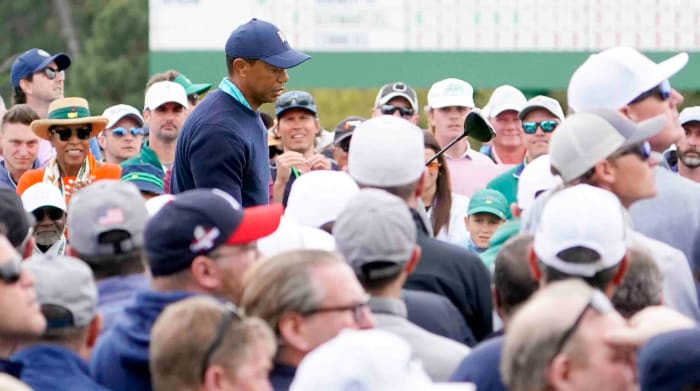 Tiger Woods again drew plenty of attention Friday at the Masters.